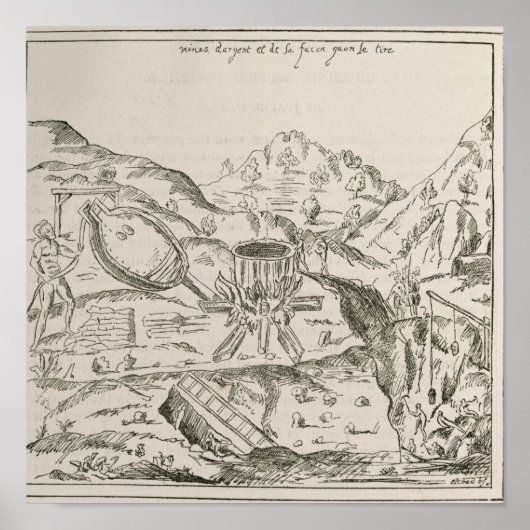 Een zilvermijn. poster (Voorkant)