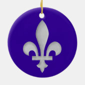 Een zilvervlies-de-lys die de decoratie van siervo (Achterkant)