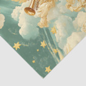 Een zingend engelkoor serie ontwerp #12 tissuepapier (Detail)