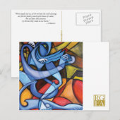 Een zo blauw Briefkaart (Voorkant / Achterkant)