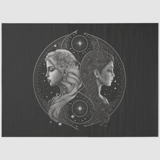 Een Zodiac Serie Design 9 Tissue Papier (Voorkant)