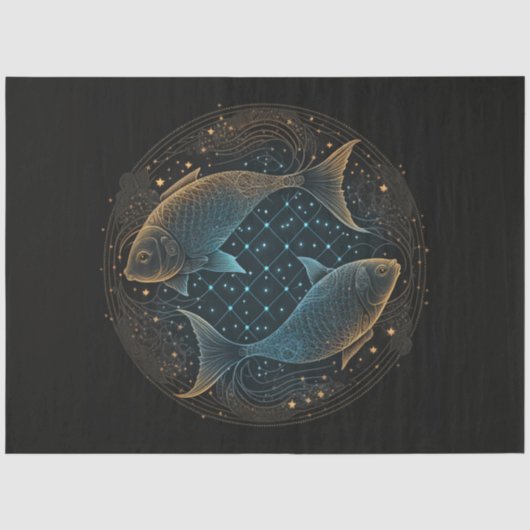 Een Zodiac Serie Ontwerp 4 Tissue Papier (Voorkant)