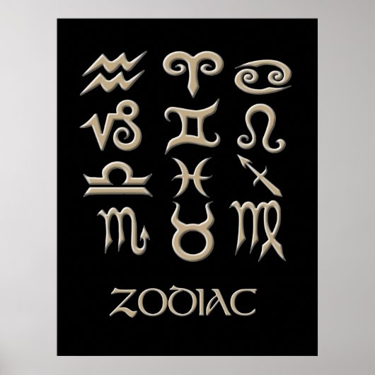 Een Zodiasymbool Poster (Voorkant)