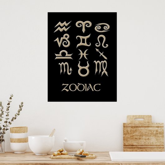 Een Zodiasymbool Poster (Keuken)