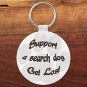 Een zoekopdracht ondersteunen sleutelhanger (Voorkant)