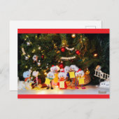 Een zoekplaatje met diverse Kerst optuig Fubby's. Briefkaart (Voorkant / Achterkant)