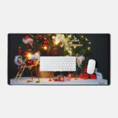 Een zoekplaatje met diverse Kerst optuig Fubby's. Bureaumat (Keyboard & Muis)