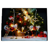 Een zoekplaatje met diverse Kerst optuig Fubby's. Groot Cadeauzakje (Voorkant)