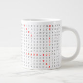 Een zoekwoord puzzel dankbaar cadeau zeggen dank u grote koffiekop (Rechts)