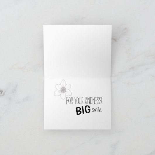 Een zoet Beetje Bedankt (kaart) (Binnen)