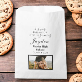 Een zoet einde aan een nieuw begin Afstuderen Foto Bedankzakje