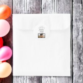 Een zoet einde aan een nieuw begin Afstuderen Foto Ronde Sticker