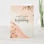 Een zoet einde aan een nieuw begin, afstuderen kaart (Voorkant)