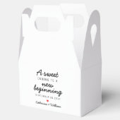 Een zoet einde aan een nieuwe beginnende gewoonte bedankdoosjes (Geopend)