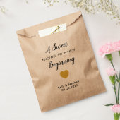 Een zoet einde aan een nieuwe beginnende gunst tra bedankzakje (Gezegeld)