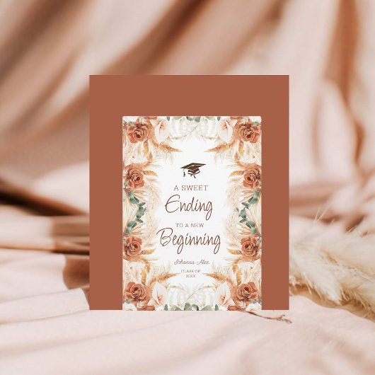 Een zoet einde aan nieuwe beginnende Afstuderen Ka