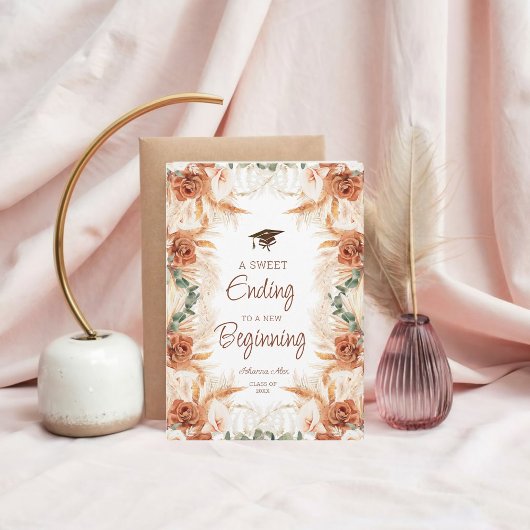 Een zoet einde aan nieuwe beginnende Afstuderen Ka