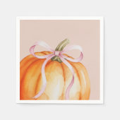 Een Zoet Klein Pompoentje is Op Komst Servet (Voorkant)