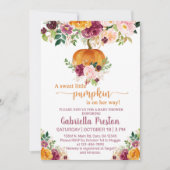 Een zoet pompoentje baby shower. kaart (Voorkant)