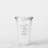 Een zoete afsluiting voor een nieuw begin Afstudee Acryl Drinkbeker (Achterkant)