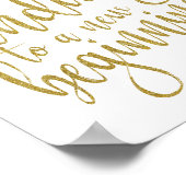 Een zoete afsluiting voor een nieuw begingoud 8 x poster (Hoek)