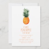 Een zoete ananas is onderweg kaart (Voorkant)