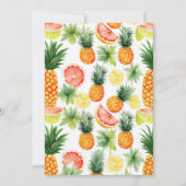 Een zoete ananas is onderweg kaart (Achterkant)