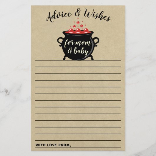 Een zoete Baby breekt halloween Baby shower (Voorkant)