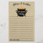 Een zoete Baby breekt halloween Baby shower (Voorkant)