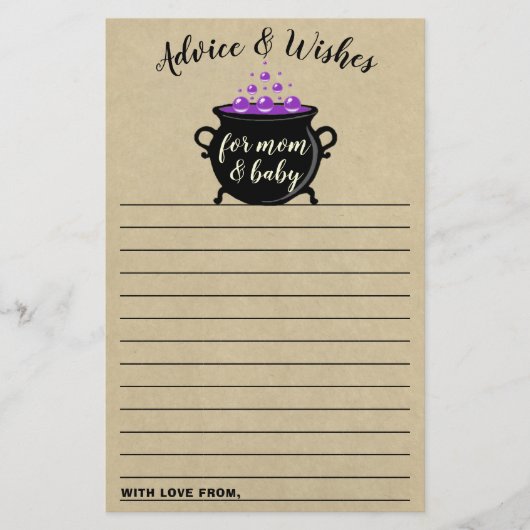 Een zoete Baby breekt halloween Baby shower (Voorkant)