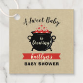 Een zoete Baby breekt halloween Baby shower Bedankjes Labels (Voorkant)
