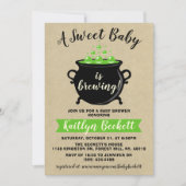Een zoete Baby breekt halloween Baby shower Kaart (Voorkant)
