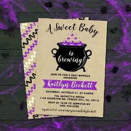 Een zoete Baby breekt halloween Baby shower Kaart