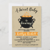 Een zoete Baby breekt halloween Baby shower Kaart (Voorkant)