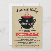 Een zoete Baby breekt halloween Baby shower Kaart (Voorkant)