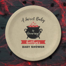 Een zoete Baby breekt halloween Baby shower