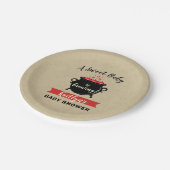 Een zoete Baby breekt halloween Baby shower Papieren Bordje (Gekanteld)