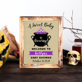 Een zoete Baby breekt halloween Baby shower Poster