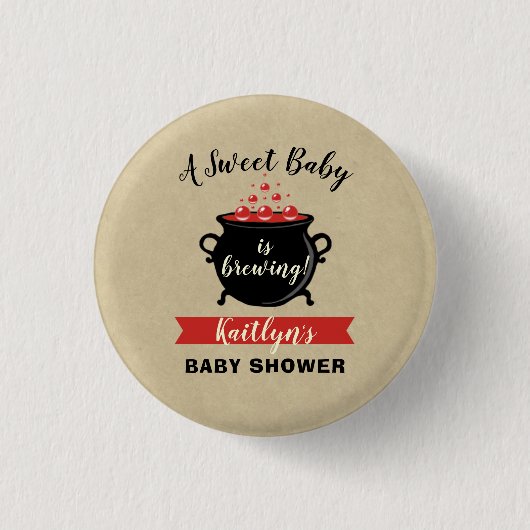 Een zoete Baby breekt halloween Baby shower Ronde Button 3,2 Cm (Voorkant)