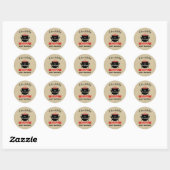 Een zoete Baby breekt halloween Baby shower Ronde Sticker (Vel)