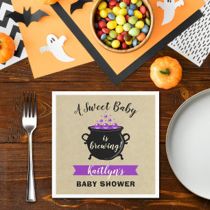 Een zoete Baby breekt halloween Baby shower Servet