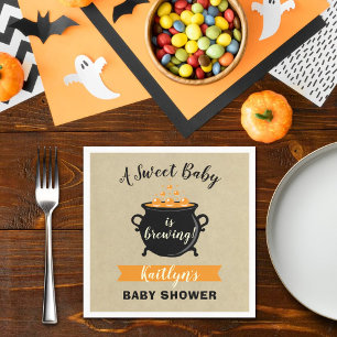 Een zoete Baby breekt halloween Baby shower Servet