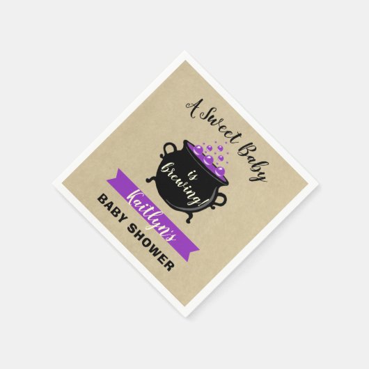 Een zoete Baby breekt halloween Baby shower Servet (Hoek)