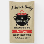 Een zoete Baby breekt halloween Baby shower Spandoek (Verticaal)