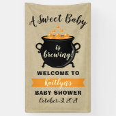 Een zoete Baby breekt halloween Baby shower Spandoek (Verticaal)