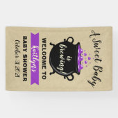 Een zoete Baby breekt halloween Baby shower Spandoek (Horizontaal)