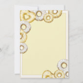 Een zoete Baby gele Donuts Waterverf Baby shower Kaart (Achterkant)