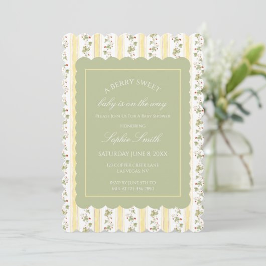 Een zoete baby is onderweg kaart (Staand voorkant)