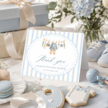 Een zoete babyjongen kleren babyshower dank je