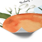 Een zoete babyjongen onderweg naar Clementine Welk Poster (Hoek)